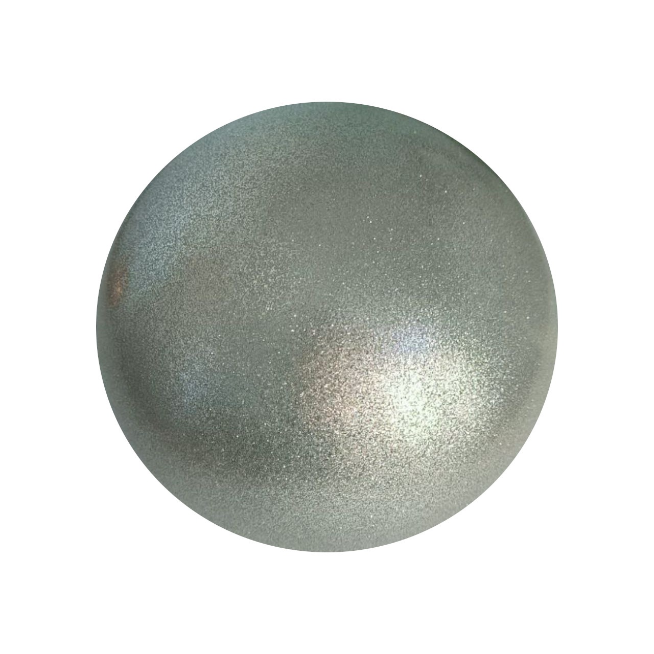 М'яч для художньої гімнастики T12-silver 15 см срібний з гліттером