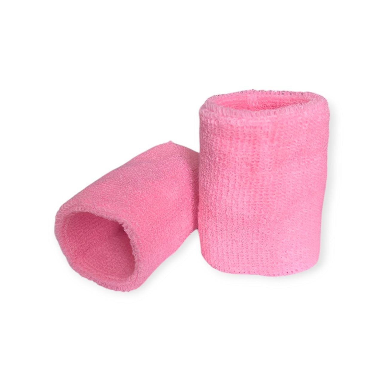 Напульсники спортивні махрові рожеві 2HW-pink