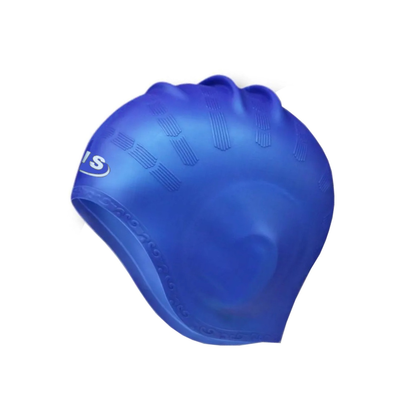 Шапочка для плавання з вухами SNS синя Y-830-blue
