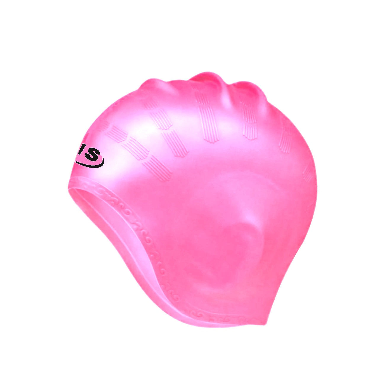 Шапочка для плавання з вухами SNS рожева Y-830-pink
