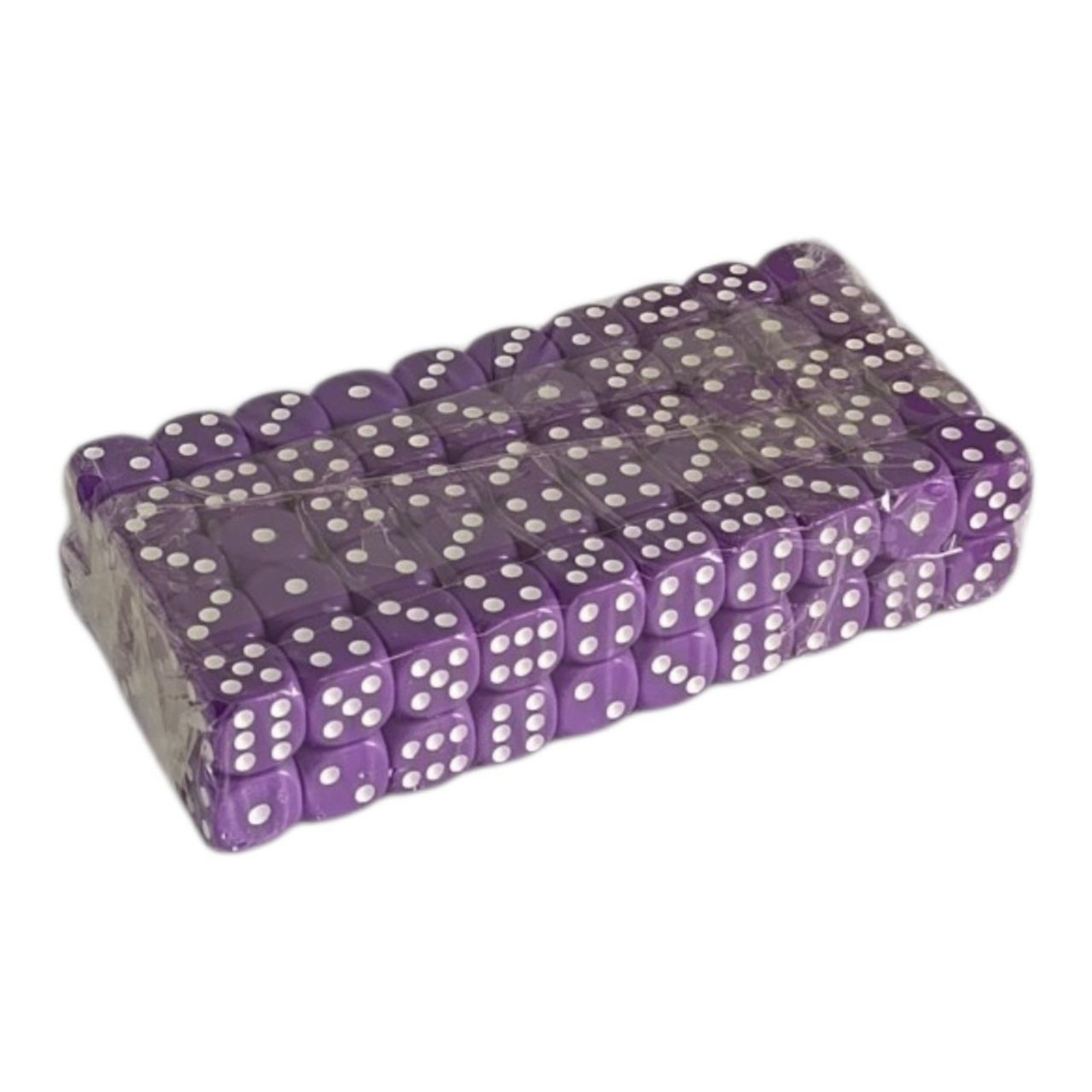 Кубики гральні 14 мм фіолетові 100 шт в упаковці TZ-14Y-Purple