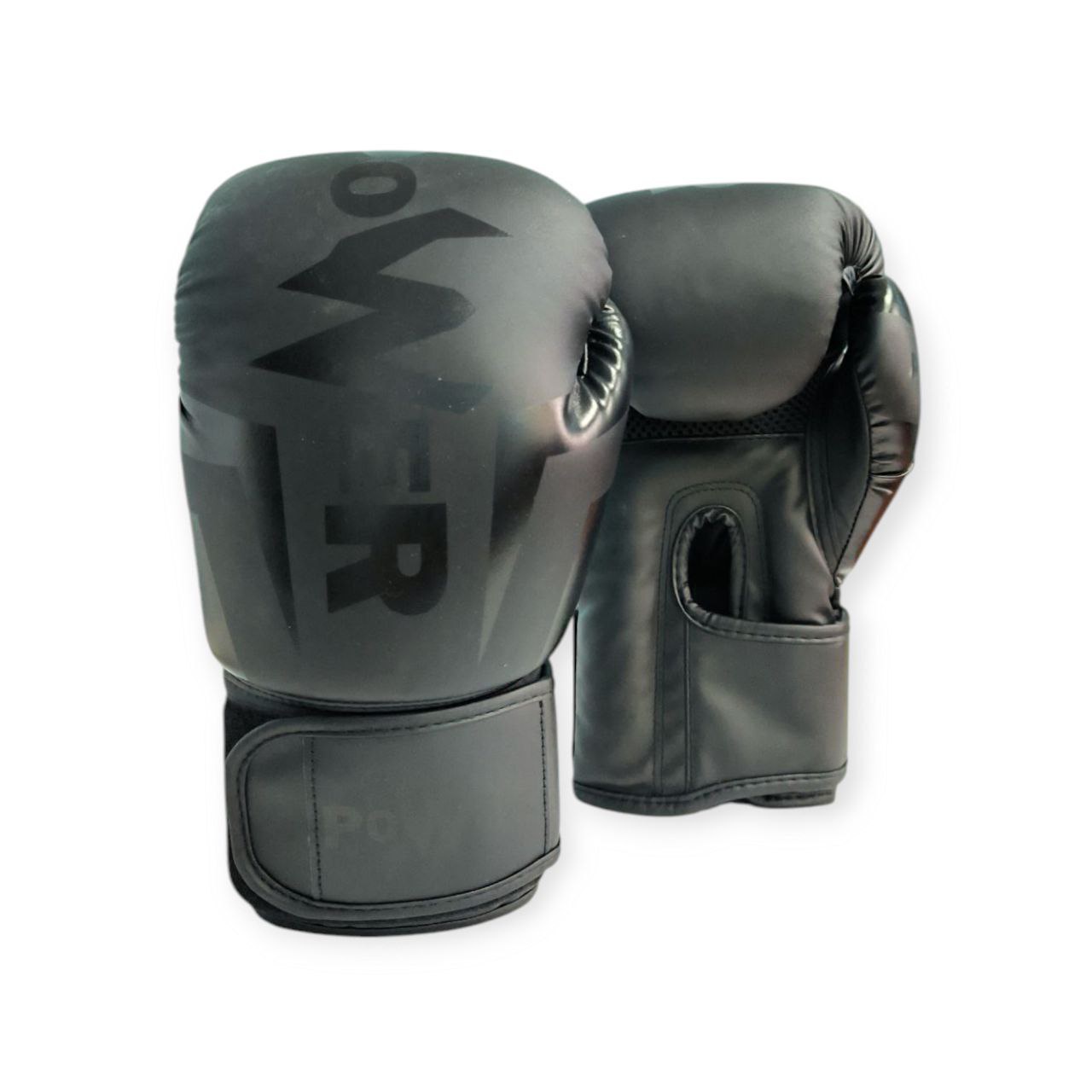 Рукавички боксерські POWER чорні 6 унцій Q116-Black-6