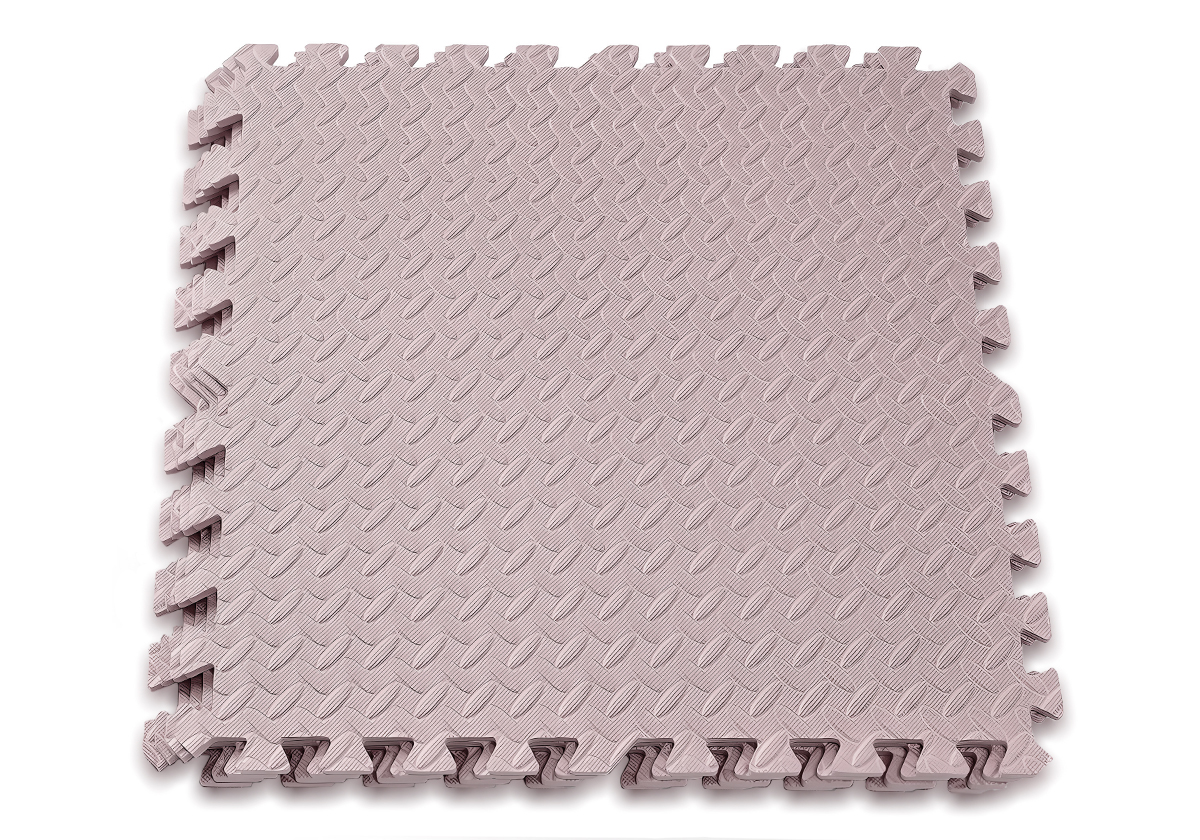 Татамі мат EasyFit SwallowTail 4 шт (60х60х1 см) пазл хвіст ластівки бежевий